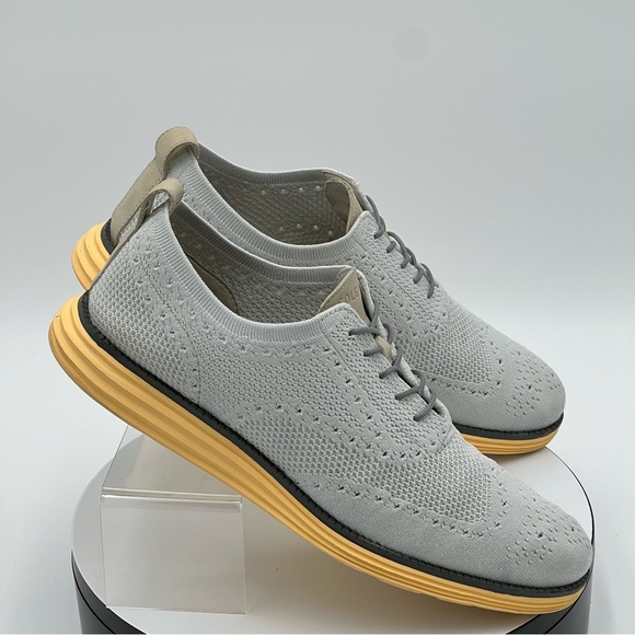 Cole Haan ØriginalGrand Stitchlite Wingtip Ox 11M Ironstone grey, sunset yellow - Picture 3 of 10